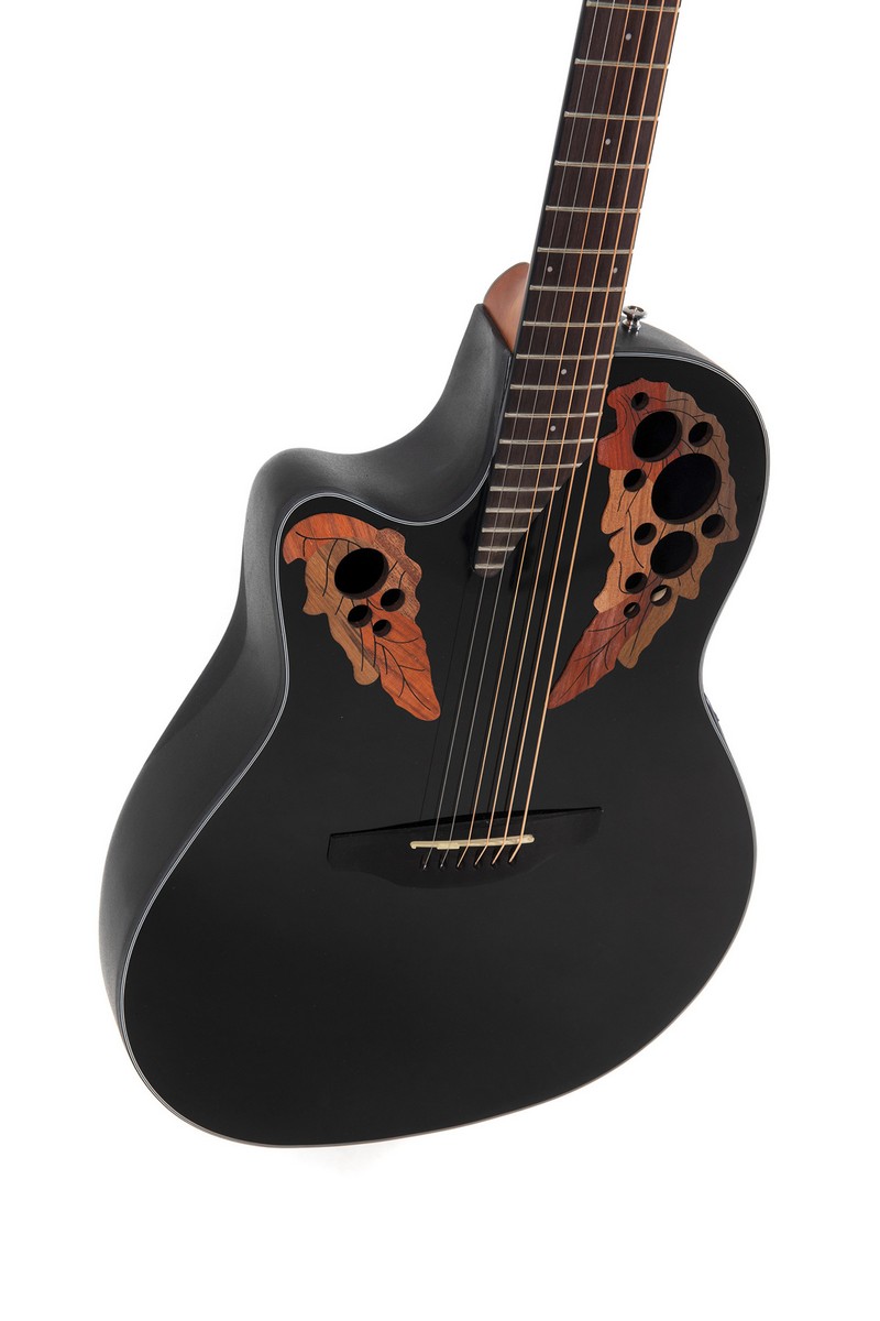 Электроакустическая леворукая гитара OVATION CE44L-5 Celebrity Elite Mid Cutaway Black