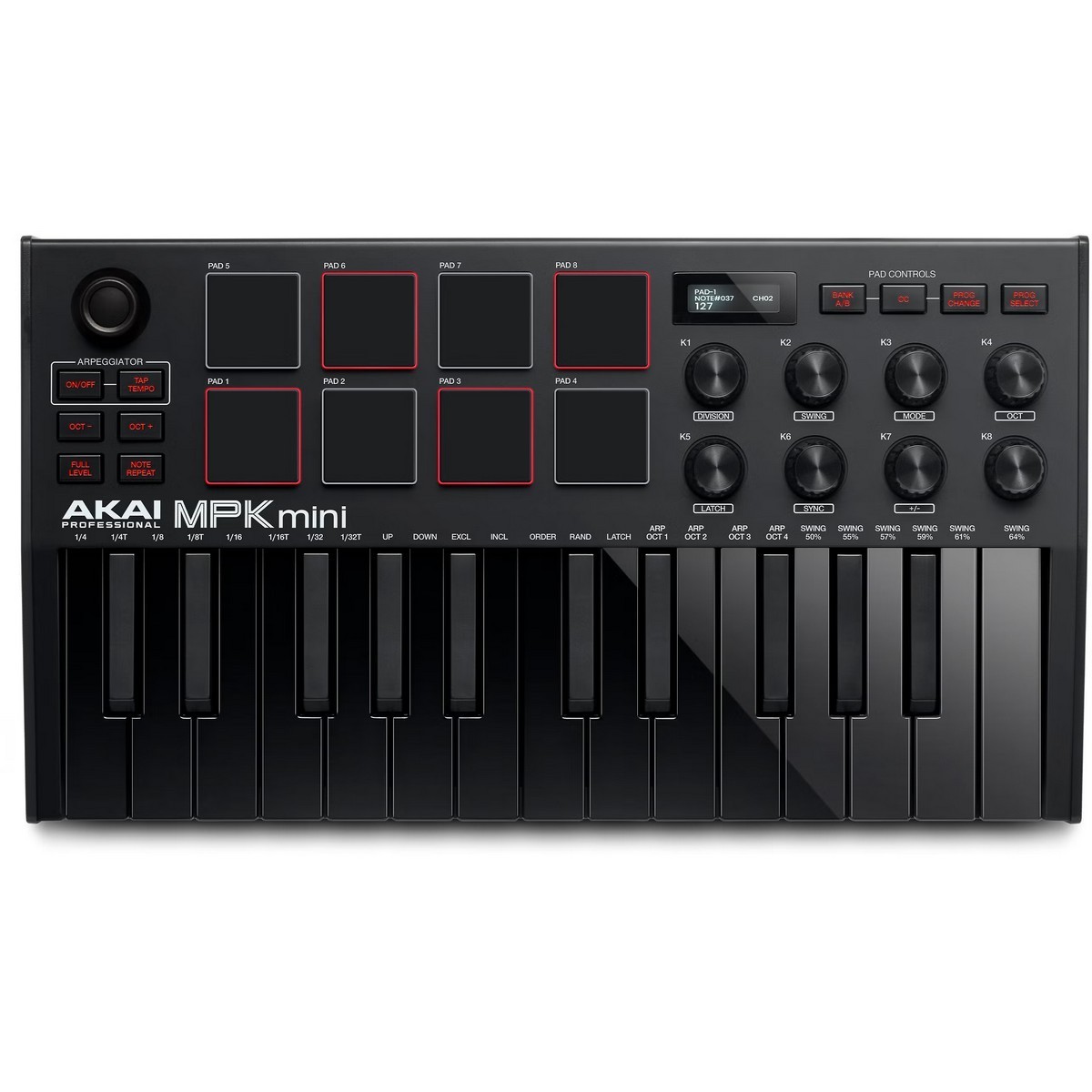 MIDI клавиатура Akai Pro MPK MINI MK3 B