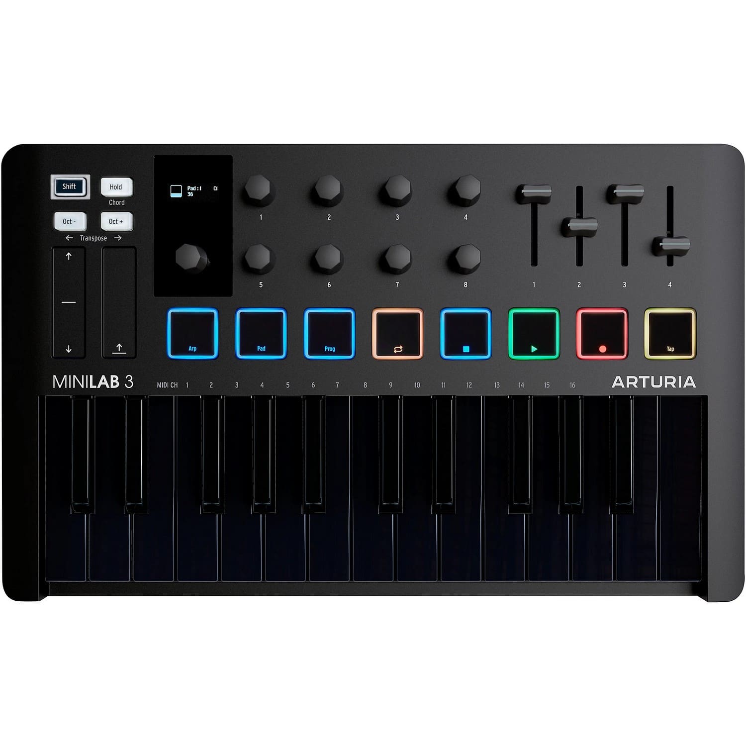 MIDI клавиатура Arturia MiniLAB 3 Deep Black