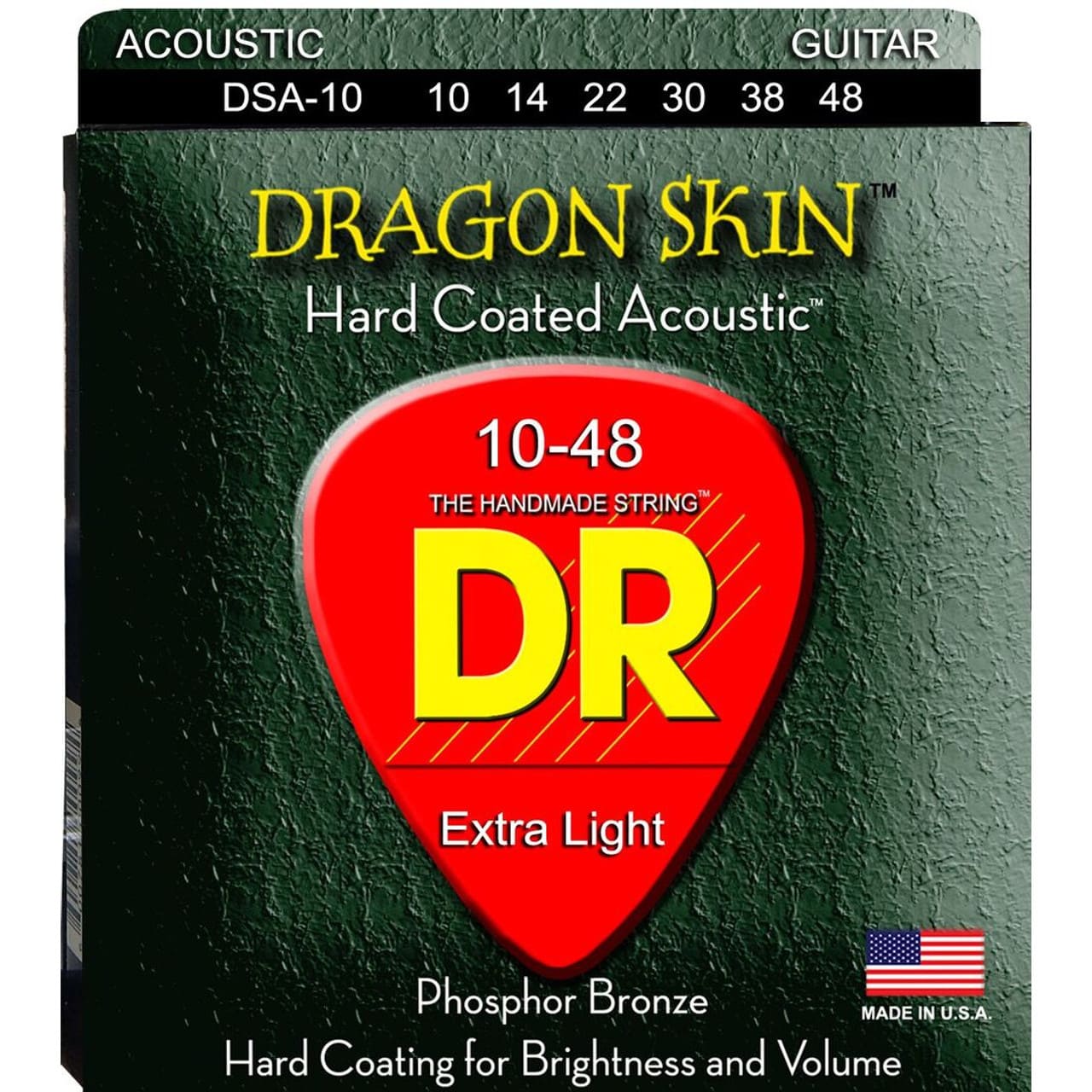 Струны для акустической гитары DR DSA-10