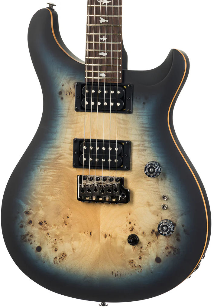 Электрогитара PRS SE Exotic Custom 24-08 Poplar Burl Lake Blue Midnight Burst