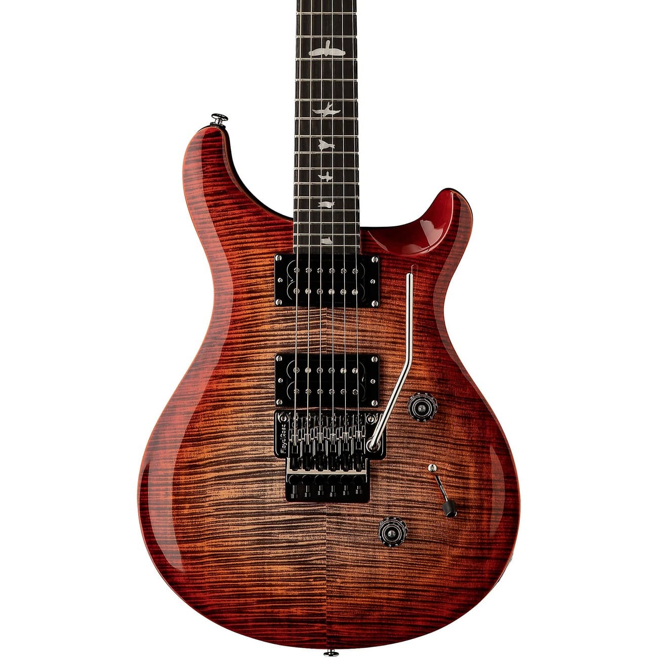 Электрогитара PRS SE Custom 24 Floyd Rose Charcoal Cherry Burst