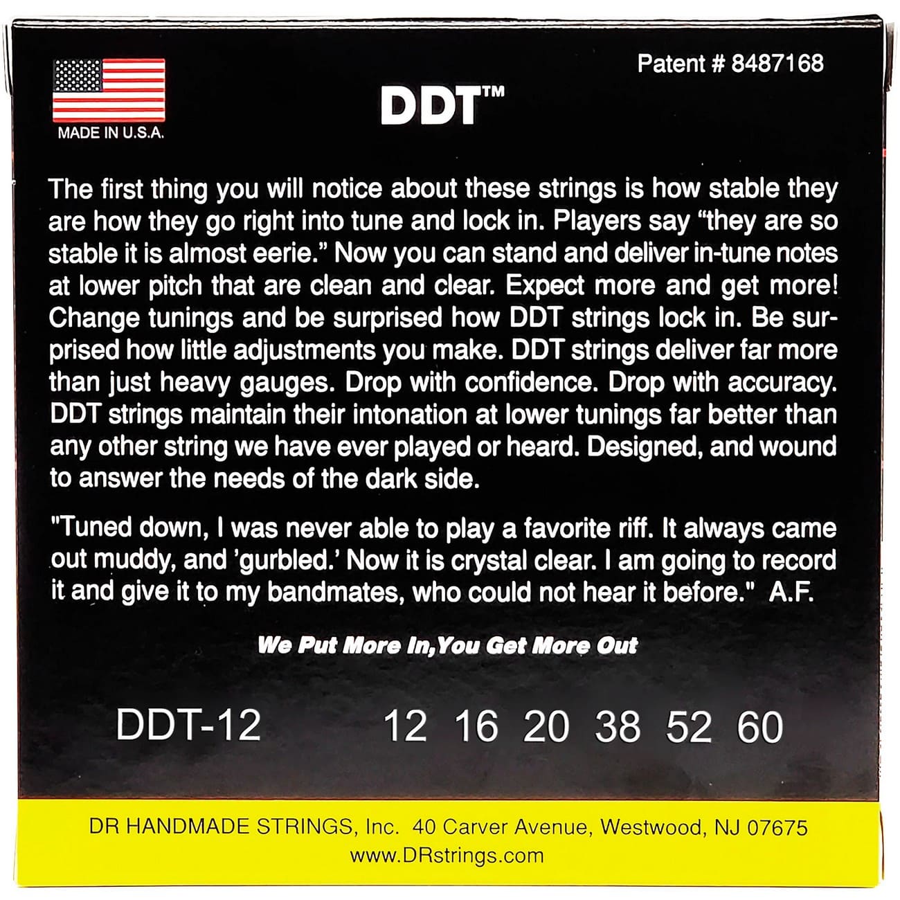 Струны для гитары DR DDT-12