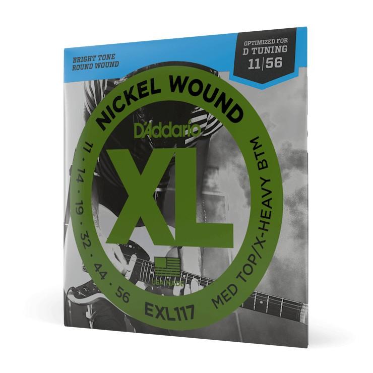 Струны для электрогитары D'ADDARIO EXL117