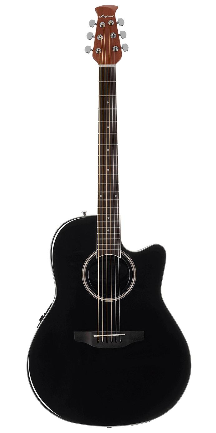 Электроакустическая гитара APPLAUSE AB24II-5 Balladeer Mid Cutaway Black