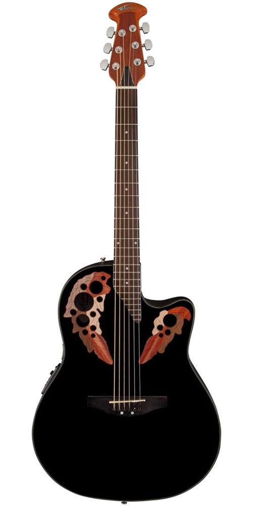 Электроакустическая гитара APPLAUSE AE44-5 Elite Mid Cutaway Black