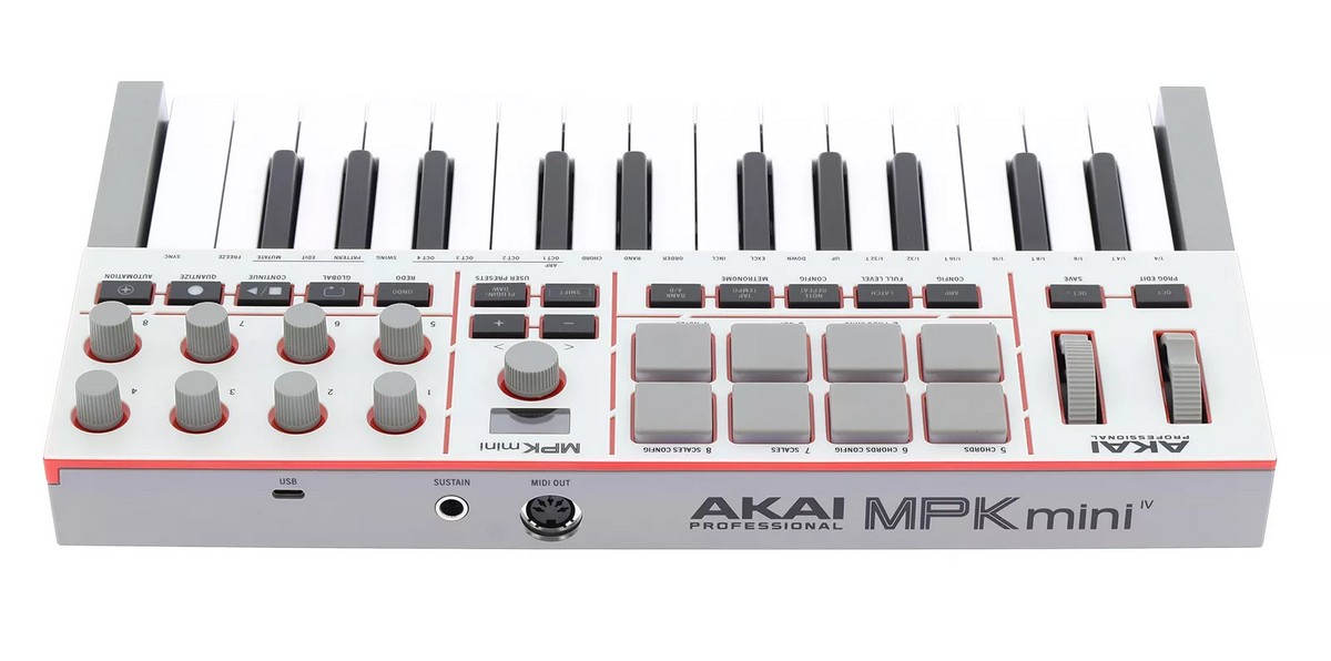 MIDI клавиатура Akai Pro MPK MINI 4 Gray