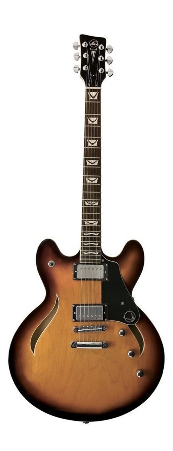 Полуакустическая гитара VGS Select Mustang VSH-120 Classic 3-Tone Sunburst