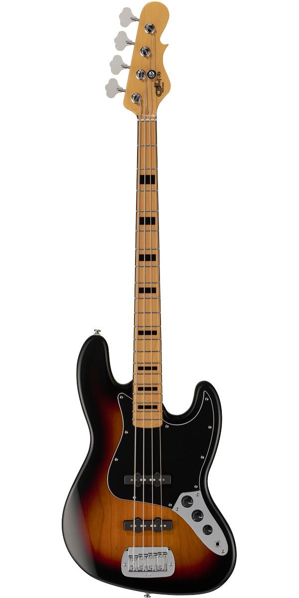 Бас-гитара G&L Tribute JB 3-Tone Sunburst MP Ash Poplar