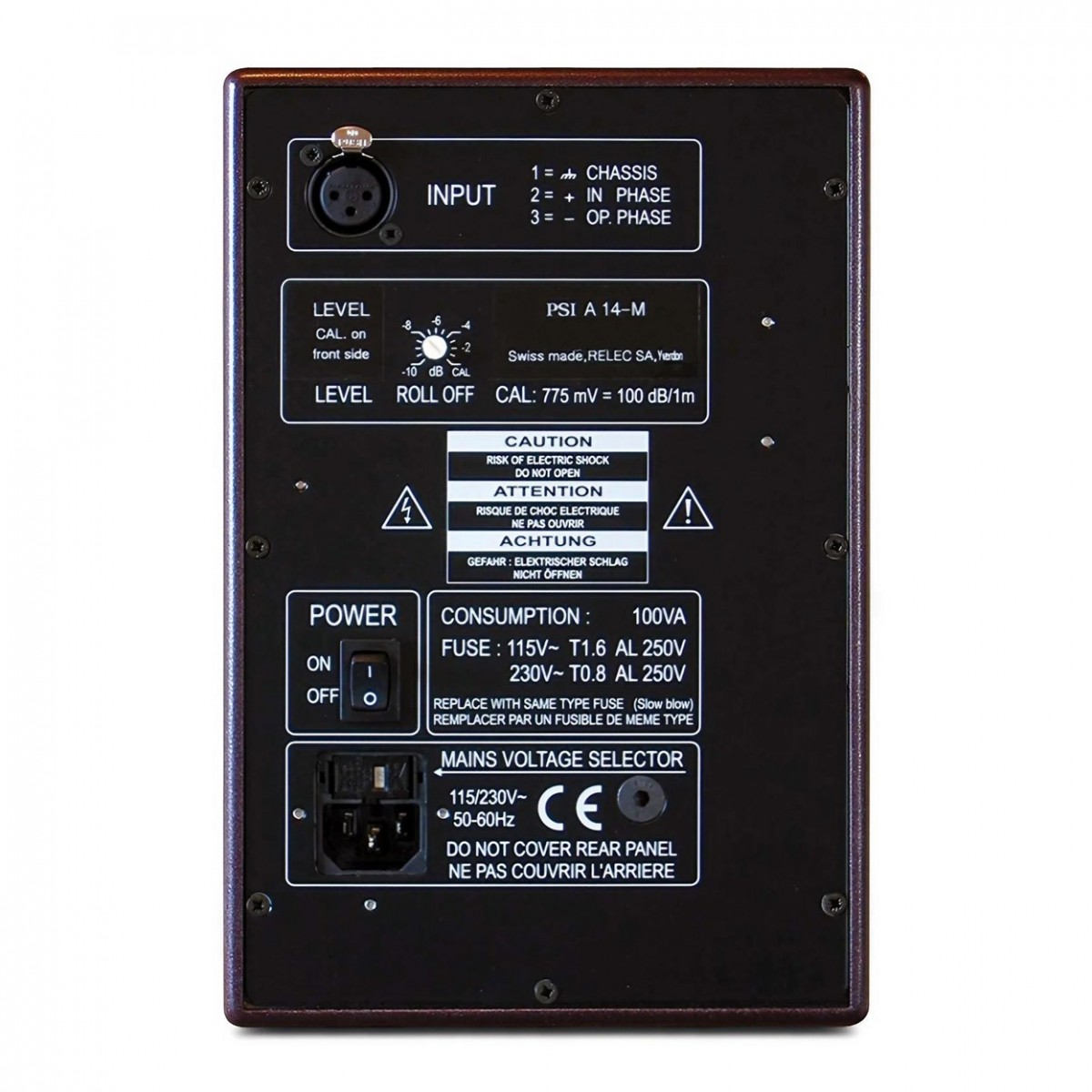 Студийный монитор PSI AUDIO A14-M Studio Red
