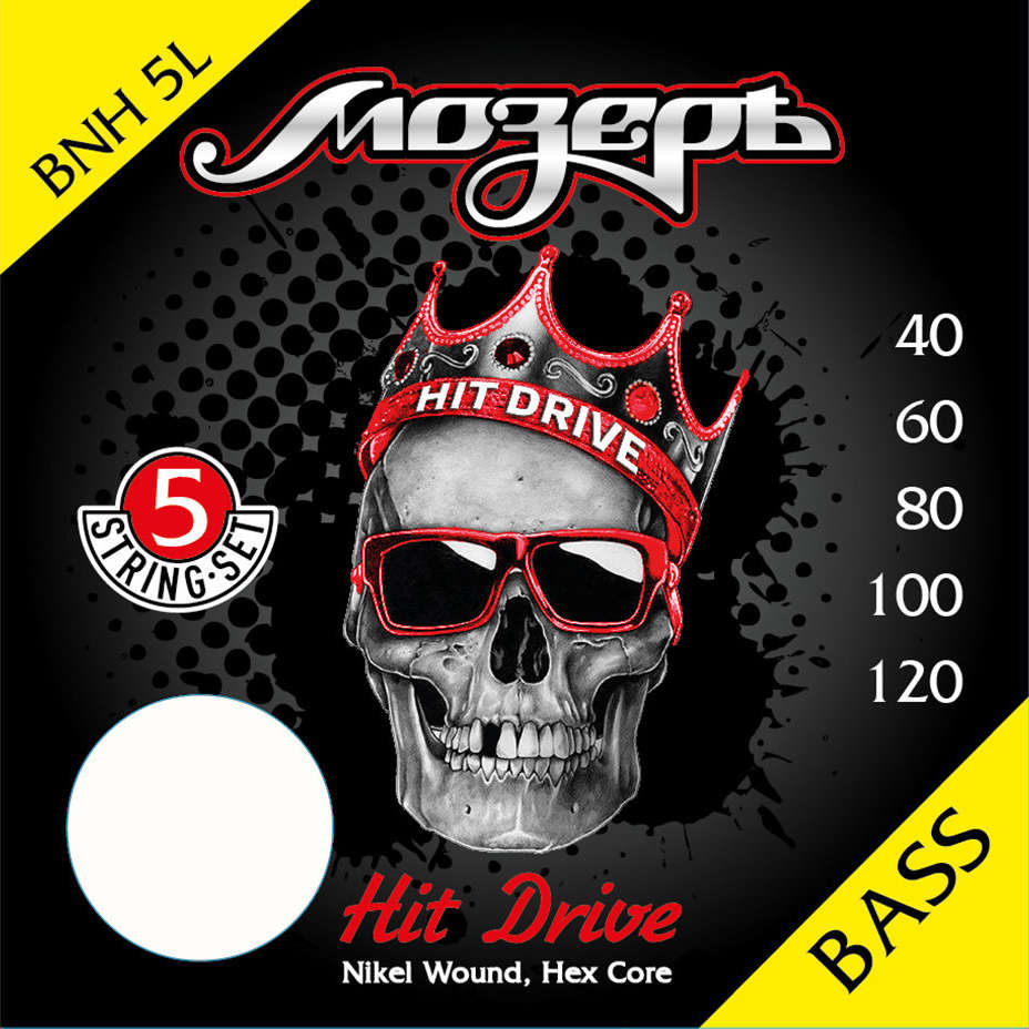 Струны для бас-гитары Мозеръ BNH-5L Hit Drive