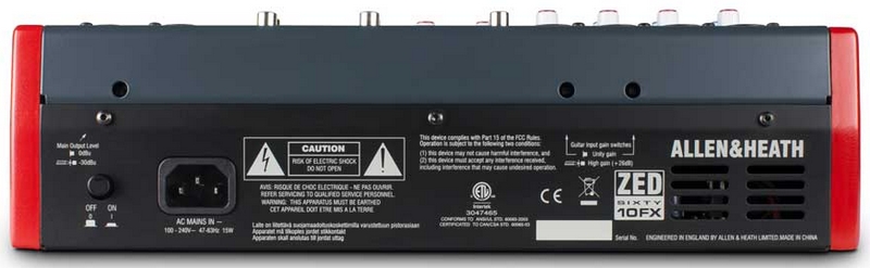 Микшер Allen&Heath ZED60-10FX