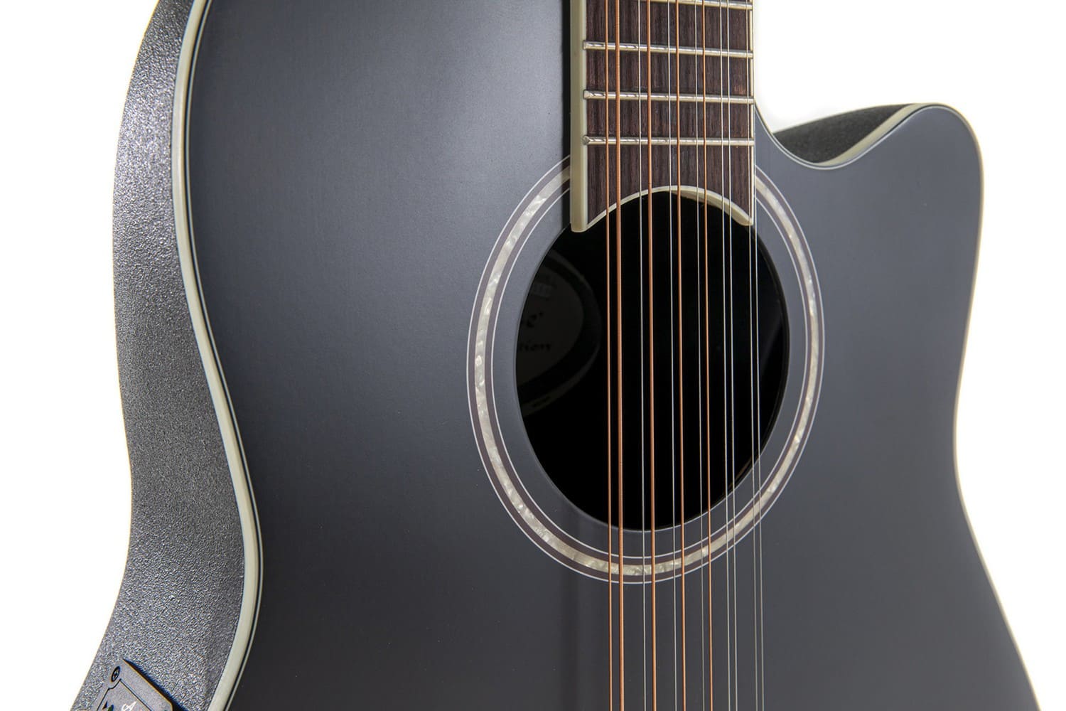 Двенадцатиструнная гитара APPLAUSE AB2412II-5S Balladeer Mid Cutaway BlackSatin