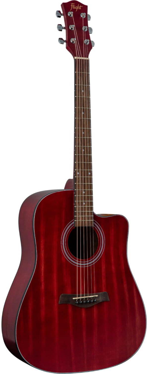Акустическая гитара FLIGHT D-155C MAH RD