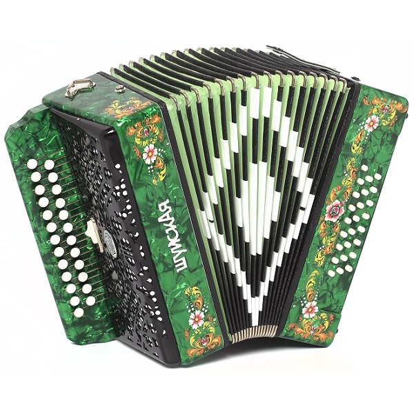 Гармонь Шуйская SZ51XL-C-GR 25х25-III зеленая