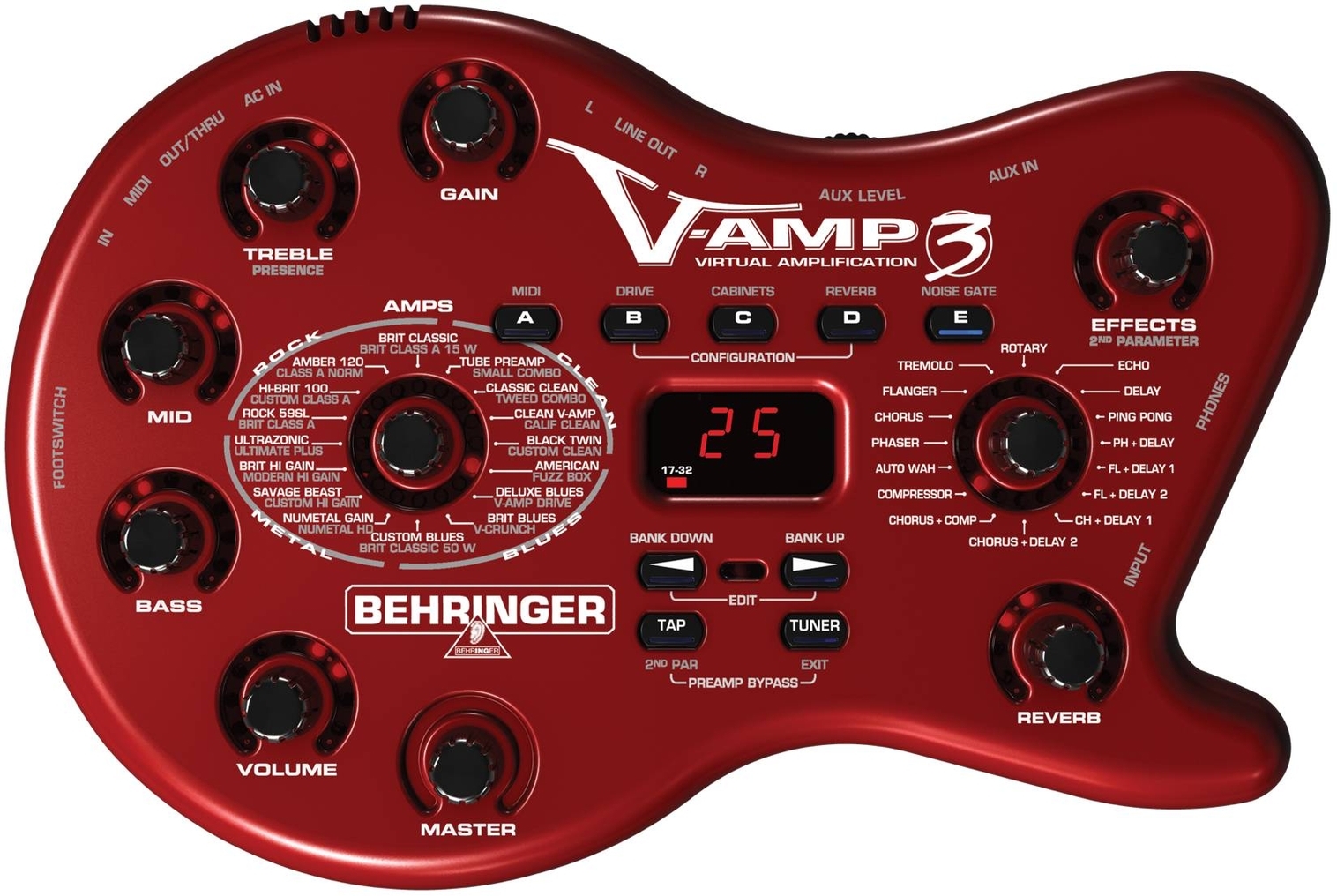 Процессор эффектов BEHRINGER V-AMP3