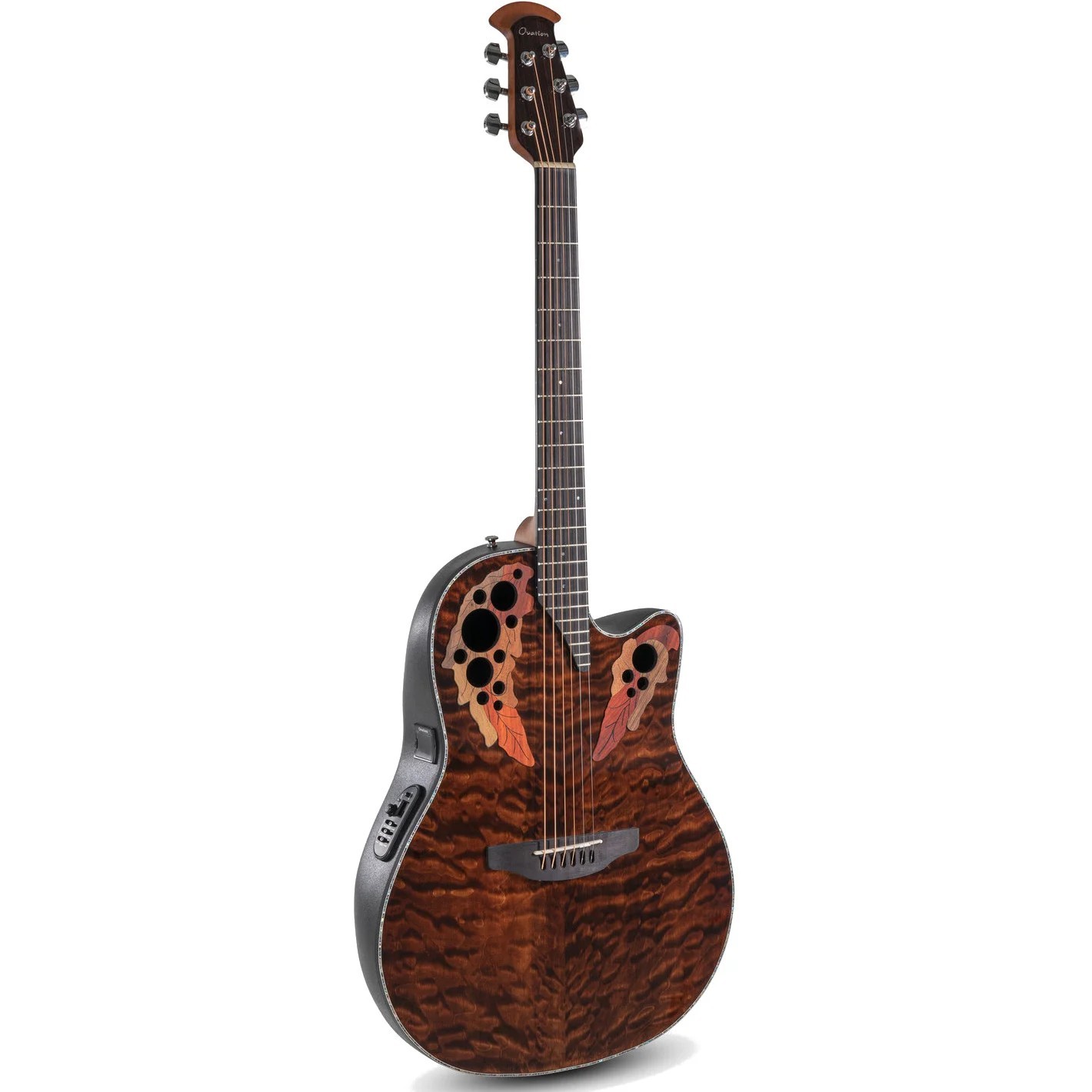 Электроакустическая гитара OVATION CE44P-TGE Celebrity Elite Plus Mid Cutaway Dark Tiger Eye