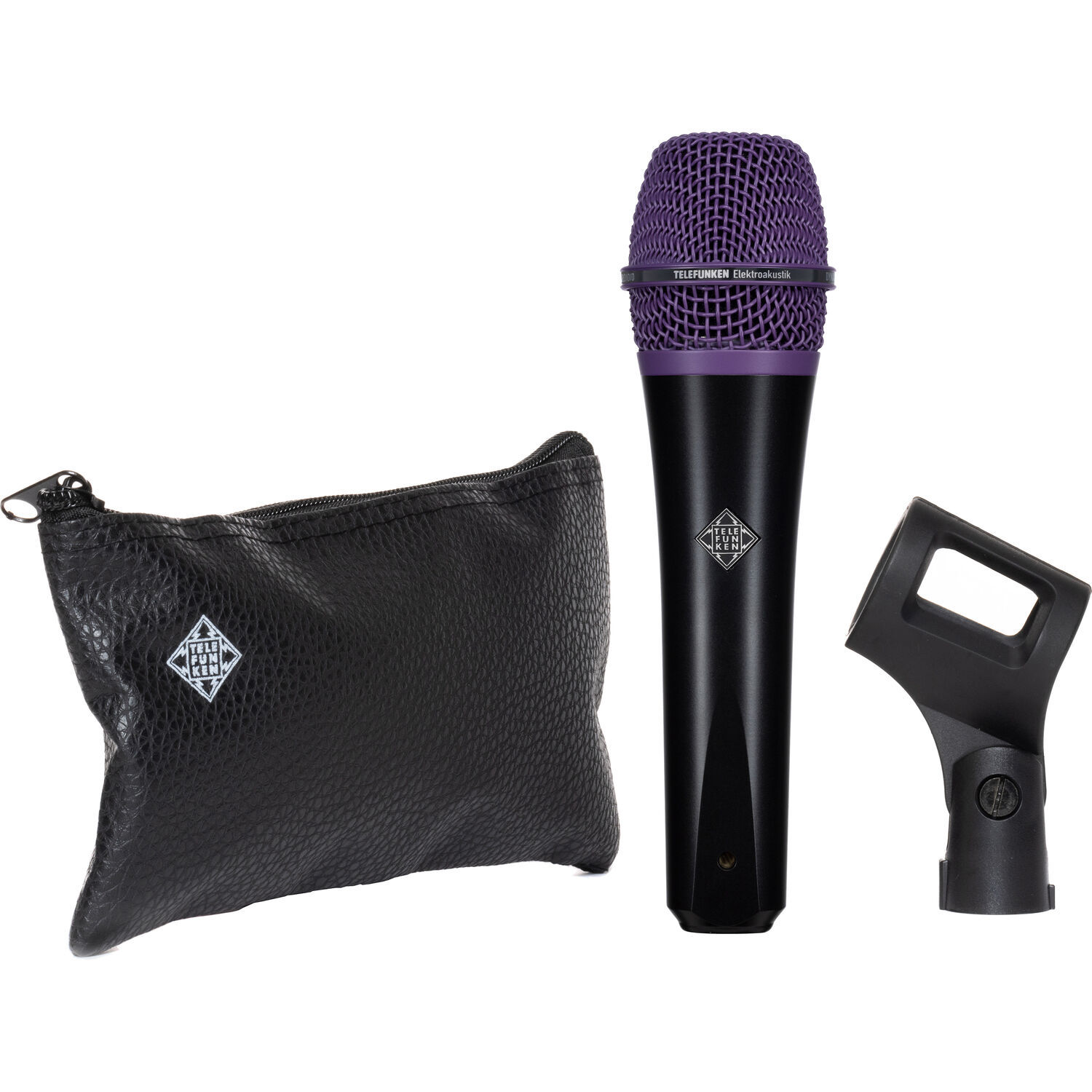 Динамический микрофон TELEFUNKEN M80 BLACK w/ PURPLE
