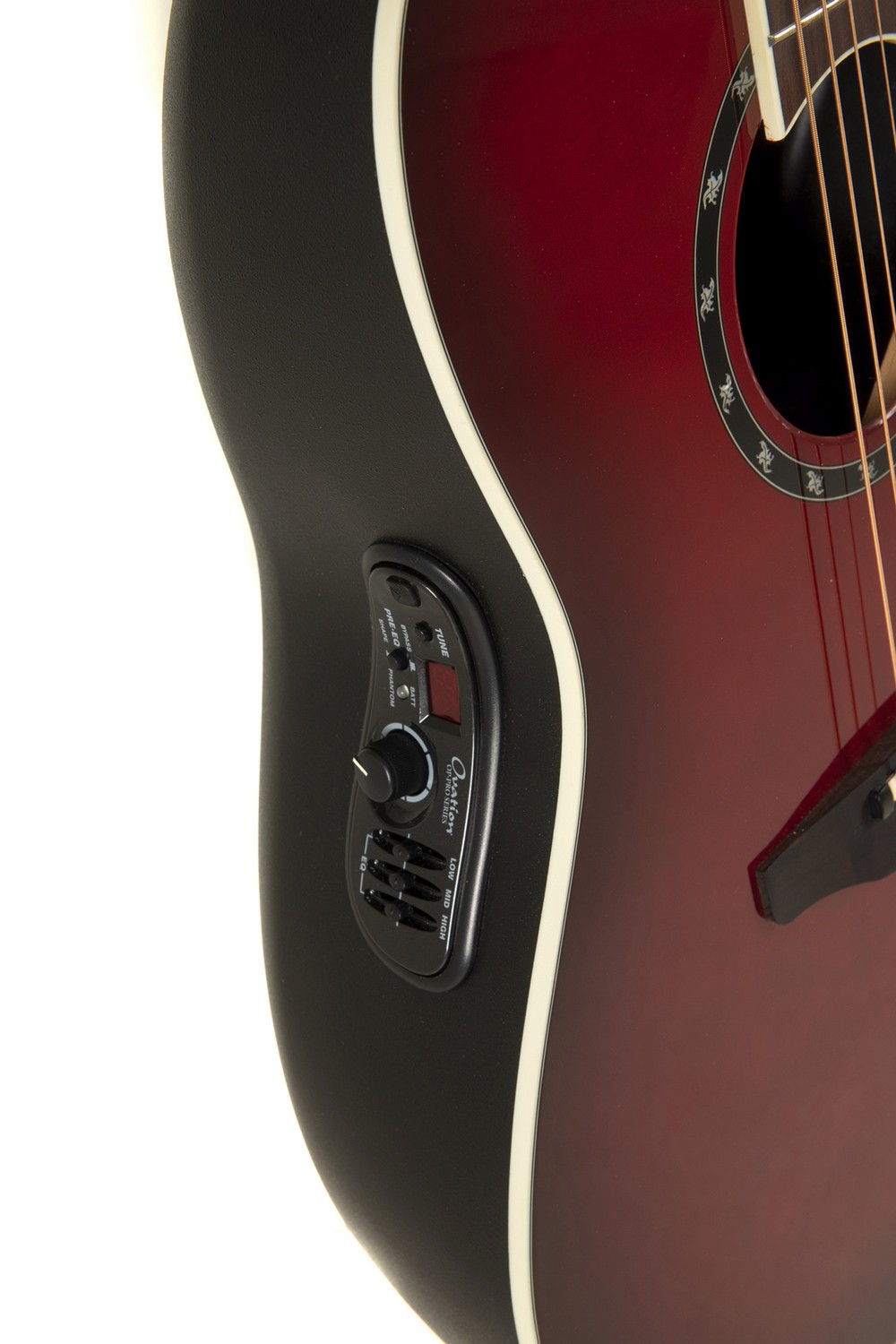 Электроакустическая гитара OVATION 2771AX-СBB-G Standard Balladeer Deep Contour Cutaway Cherry Burst