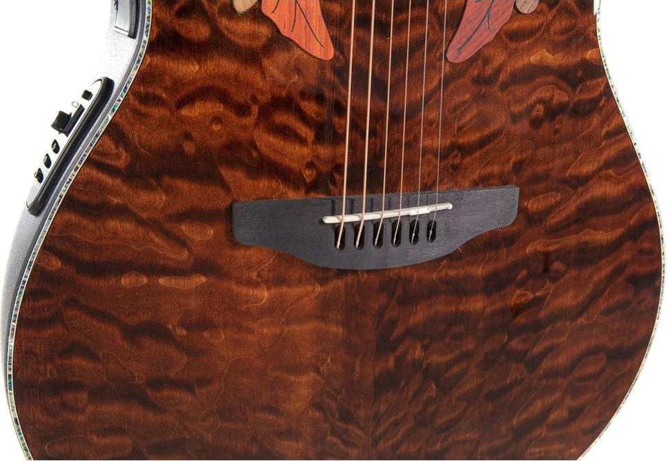 Электроакустическая гитара OVATION CE44P-TGE Celebrity Elite Plus Mid Cutaway Dark Tiger Eye
