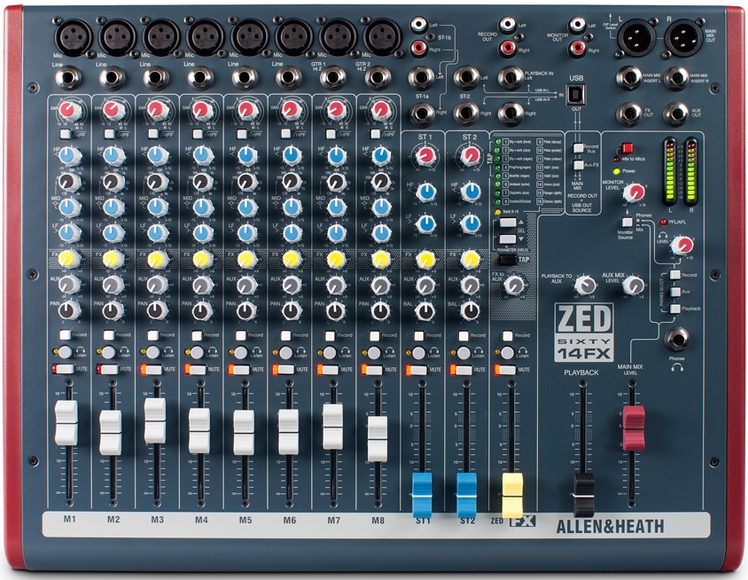 Микшер Allen&Heath ZED60-14FX