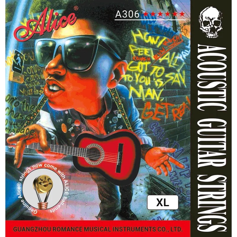 Струны для акустической гитары Alice A306-XL