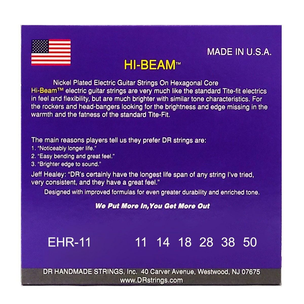 Струны для гитары DR EHR-11-50