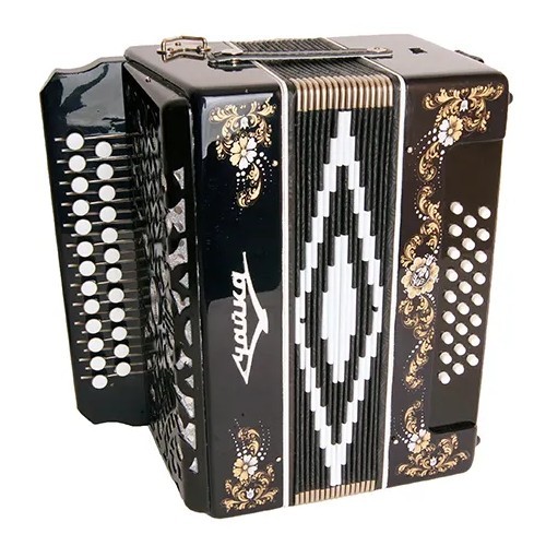 Гармонь Шуйская S6XL-A-BLACK "Чайка 204" 25х25-II черная