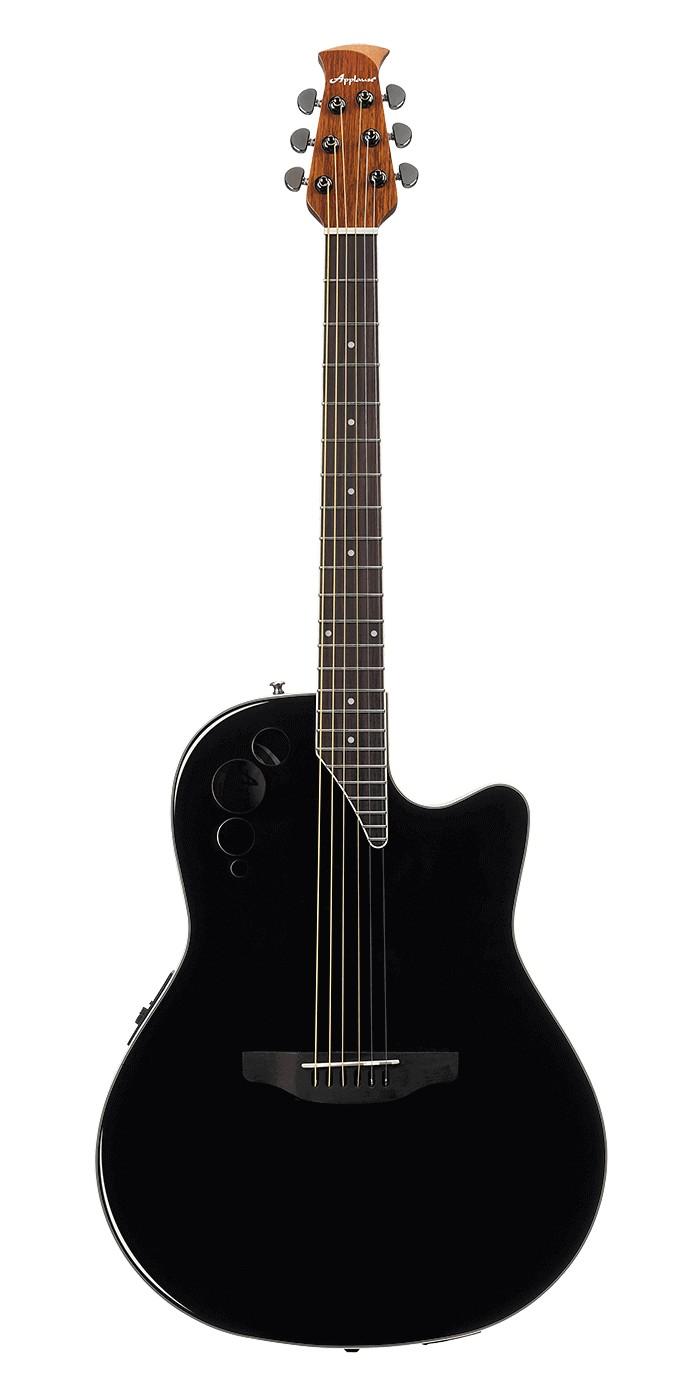 Электроакустическая гитара APPLAUSE AE44II-5 Mid Cutaway Black
