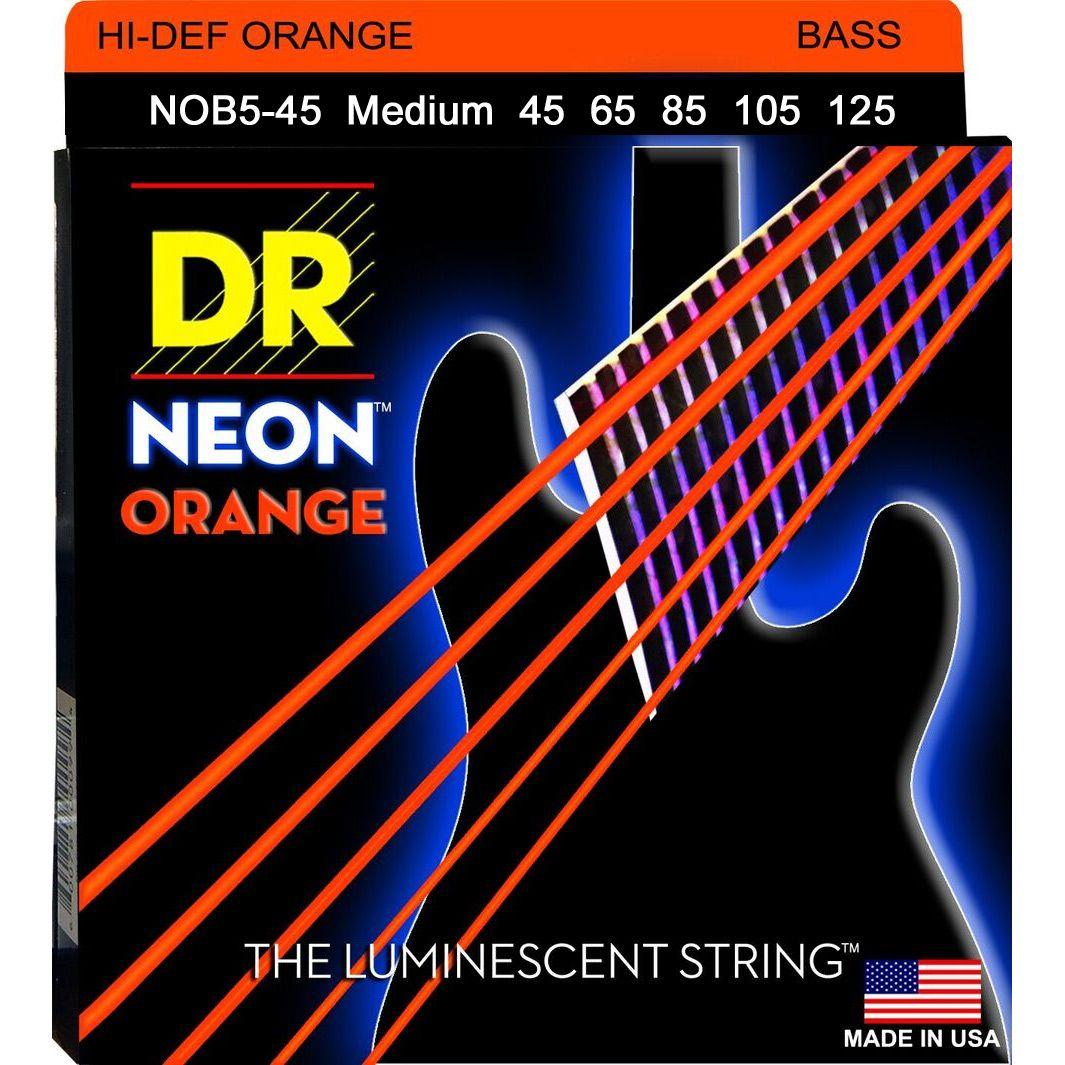 Струны для бас-гитары DR NOB5-45
