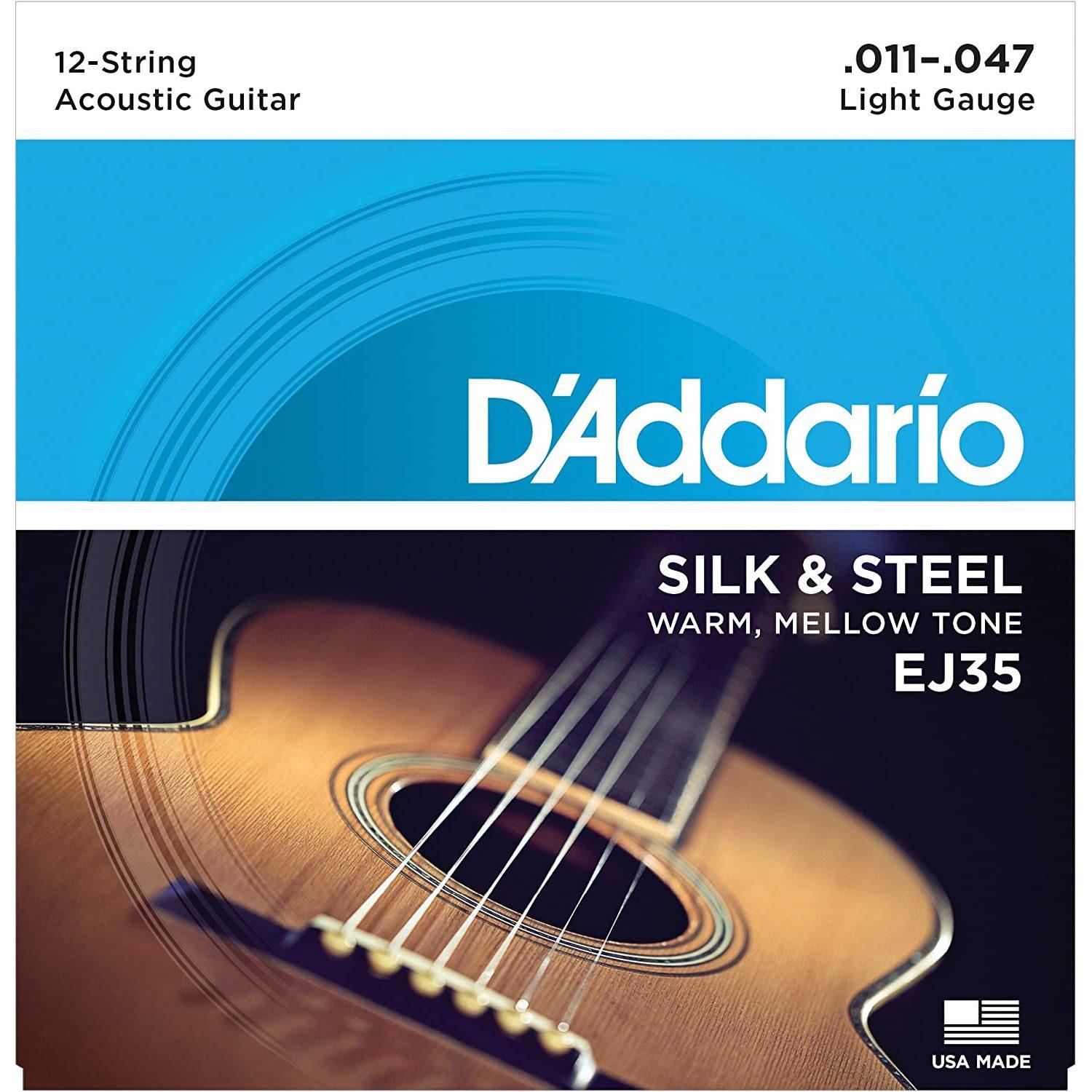 Струны для 12-струнной гитары D'Addario EJ35