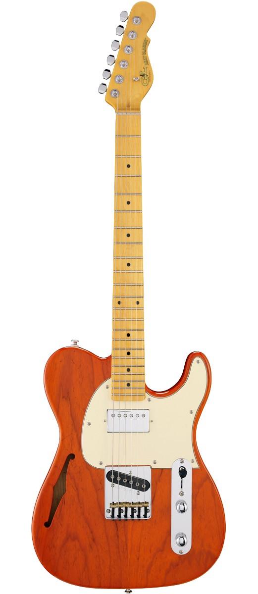 Электрогитара G&L Tribute ASAT Classic Bluesboy Semi-Hollow Clear Orange MP