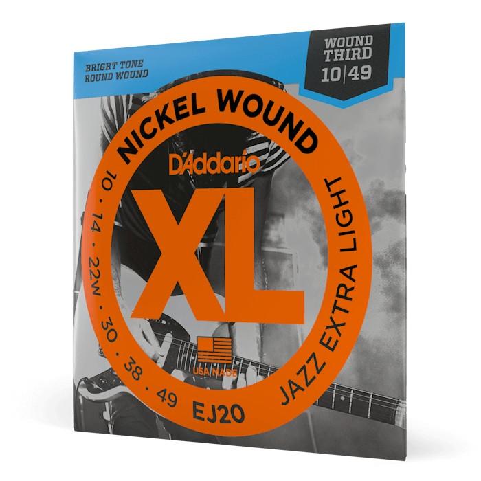 Струны для электрогитары D'Addario EJ20