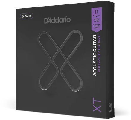 Струны для акустической гитары D'Addario XTAPB1152-3P