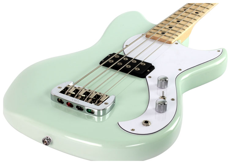 Бас-гитара G&L Tribute Fallout Bass Surf Green MP