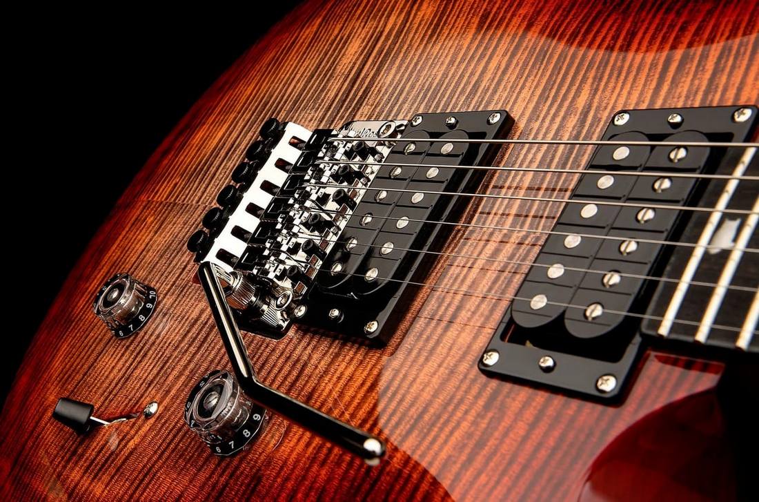 Электрогитара PRS SE Custom 24 Floyd Rose Charcoal Cherry Burst