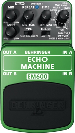 Педаль моделирования эффектов эха BEHRINGER EM600