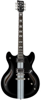 Полуакустическая электрогитара VGS Mustang VSH-120 Select Raven Black