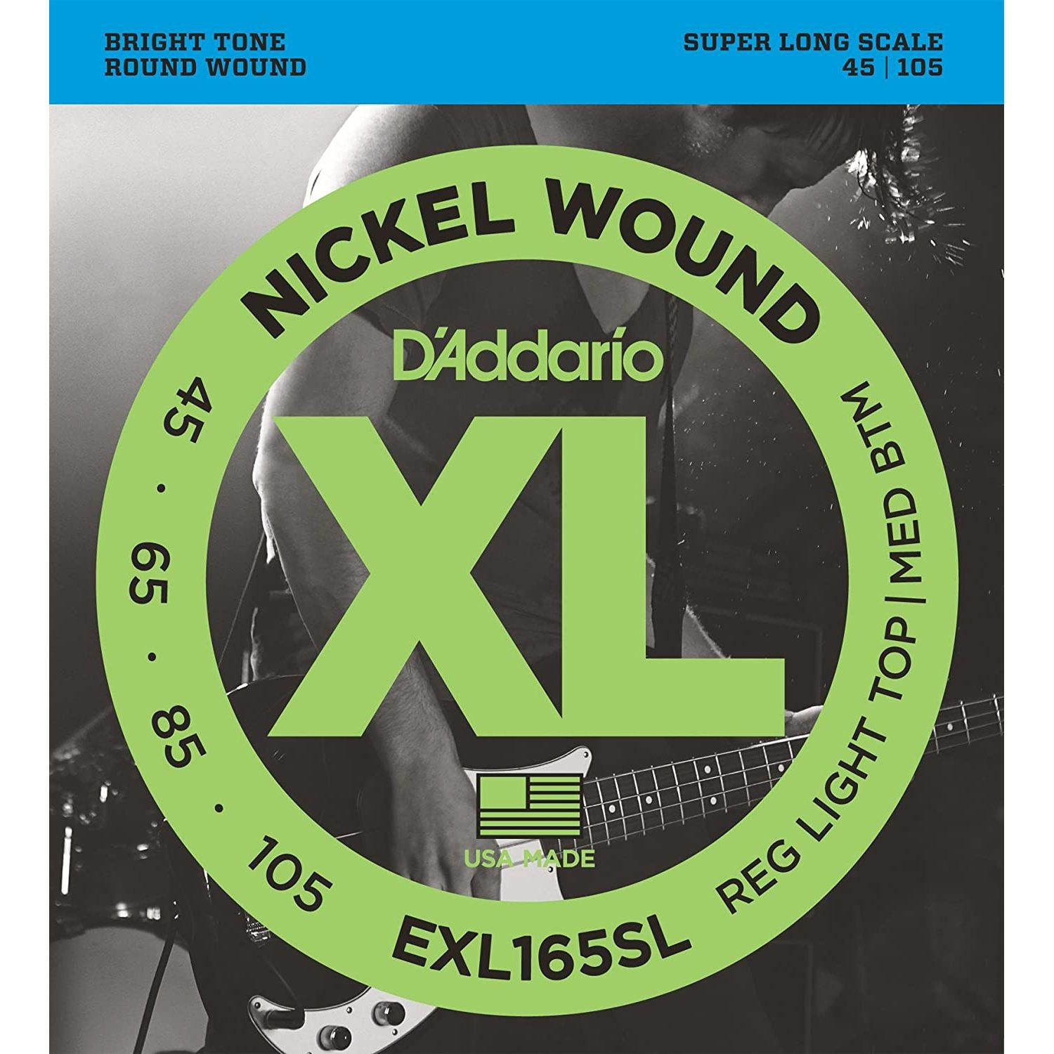 Струны для бас-гитары D'Addario EXL165SL