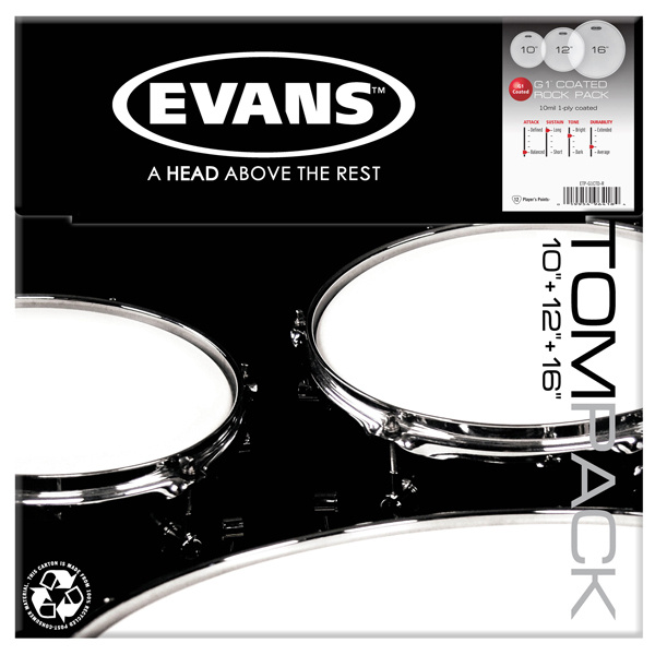 Комплект пластиков для барабанов Evans ETP-G1CTD-R