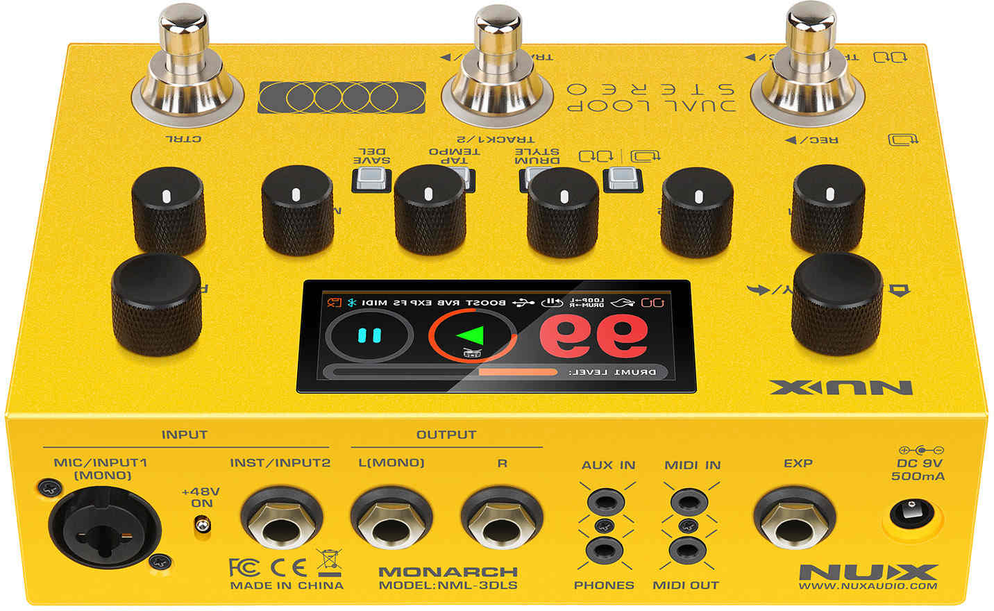Педаль эффектов NUX NML-3DLS Dual Loop Stereo