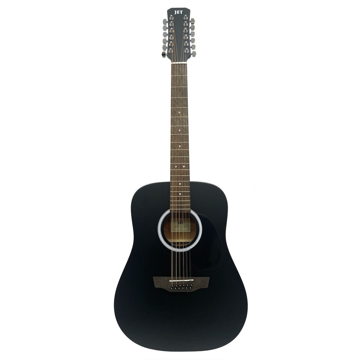Двенадцатиструнная гитара JET JD-255/12 BKS