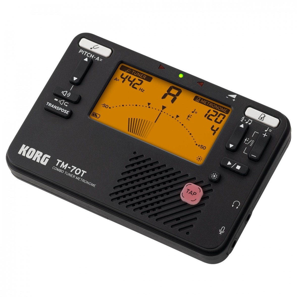 Тюнер-метроном Korg TM-70T Black