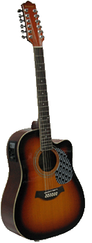 Двенадцатиструнная гитара Brahner BG-145CEQ