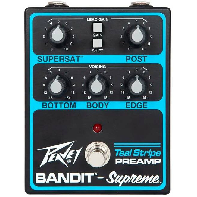 Педаль эффектов PEAVEY Bandit Supreme Teal Stripe Preamp