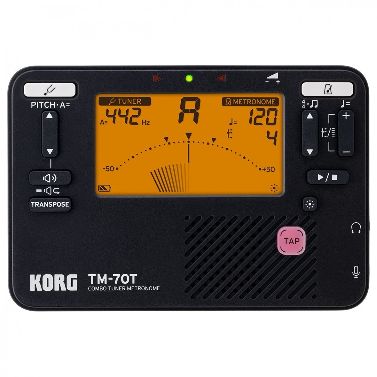 Тюнер-метроном Korg TM-70T Black