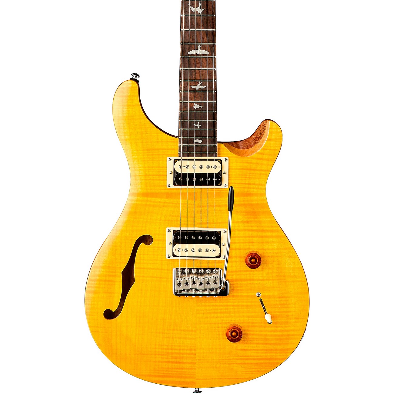 Электрогитара PRS SE Custom 22 Semi-Hollow body, Santana Yellow