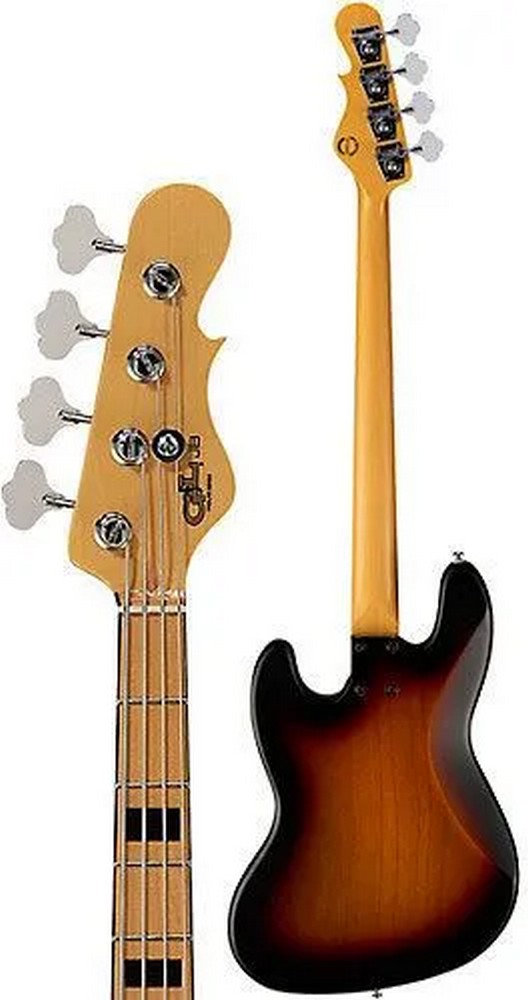 Бас-гитара G&L Tribute JB 3-Tone Sunburst MP Ash Poplar