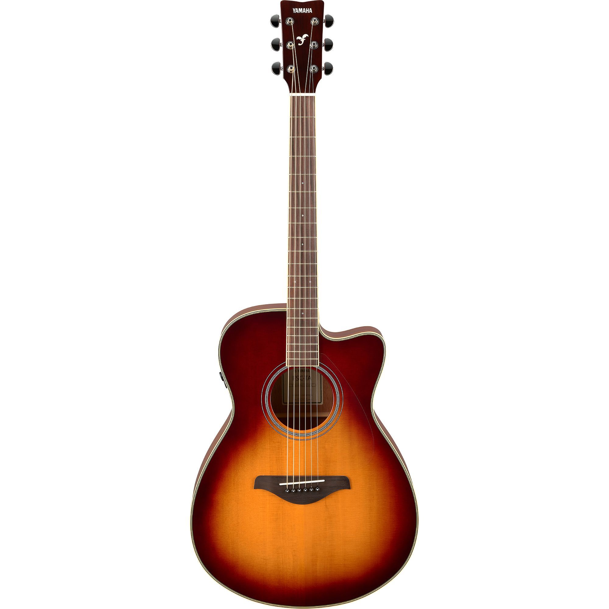 Трансакустическая гитара Yamaha FSC-TA BROWN SUNBURST