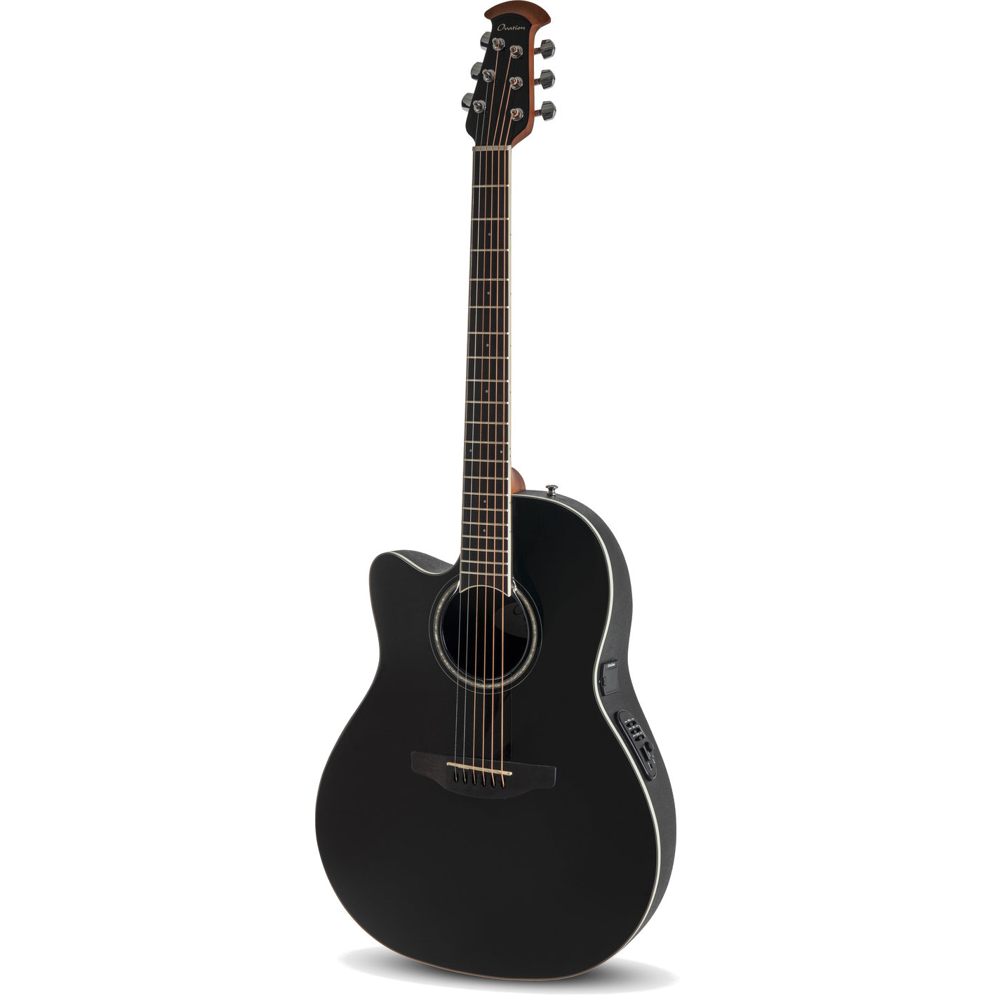 Электроакустическая леворукая гитара OVATION CS24L-5G Celebrity Standard Mid Cutaway Black
